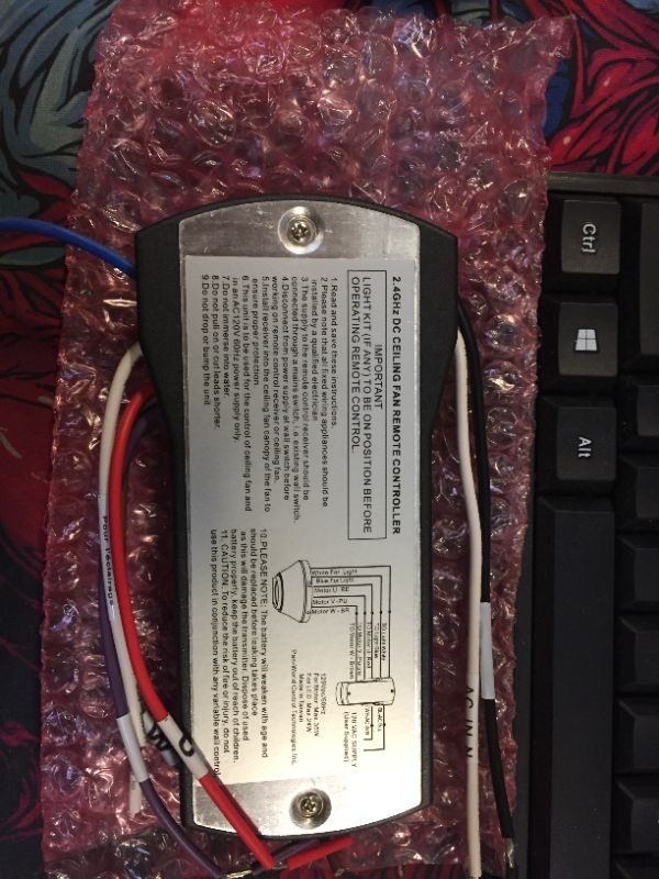 Photo 1 of Monte Carlo 3MAVR70BKD Maverick Max Energy Star 70" Ceiling Fan with LED Light and Hand Remote Control, 3 Balsa Wood Blades, Matte Black