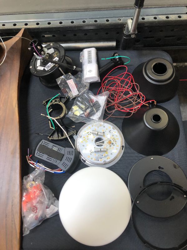 Photo 1 of Monte Carlo 3MAVR70BKD Maverick Max Energy Star 70" Ceiling Fan with LED Light and Hand Remote Control, 3 Balsa Wood Blades, Matte Black