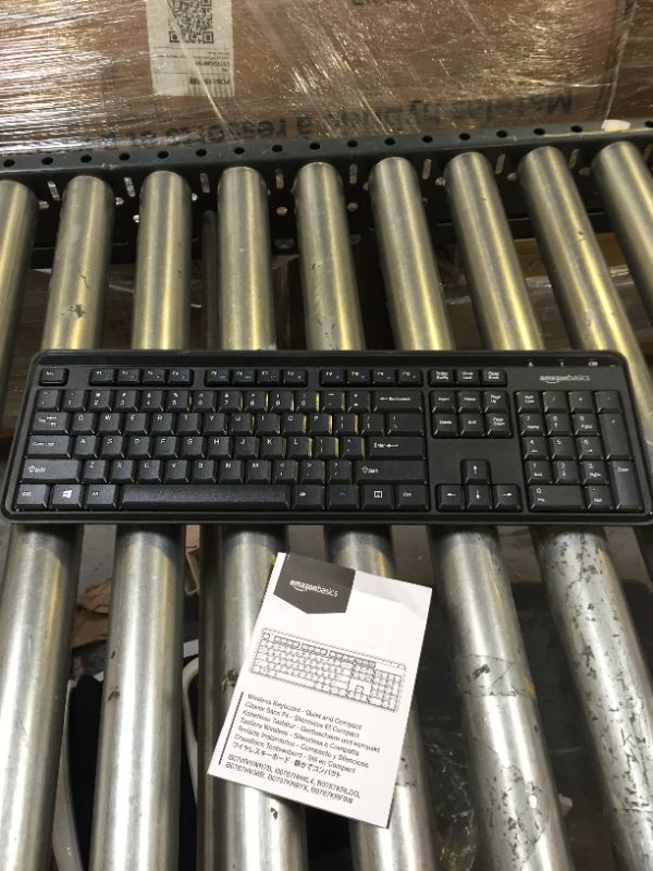 Photo 3 of Amazon Basics Wireless Keyboard-Quiet and Compact-US Layout (QWERTY)
