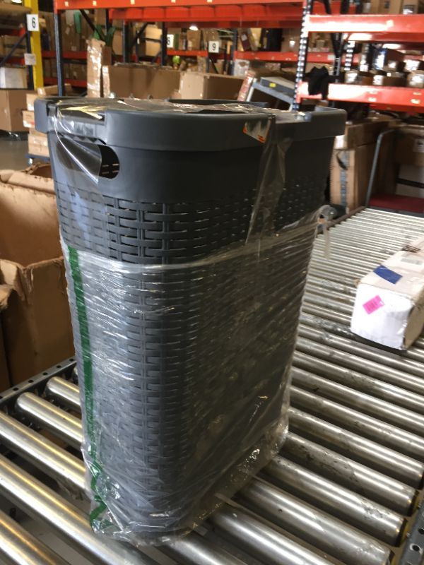 Photo 1 of 24 INCH TALL GRAY PLASTIC BIN