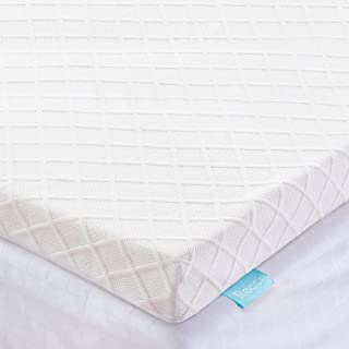 Photo 1 of RECCI 3 Inch Twin Memory Foam Mattress Topper, Pressure-Relieving Mattress Topper for Back Pain, Foam Mattress Topper with Removable & Washable Cover, CertiPUR-US Certified, Twin Size
