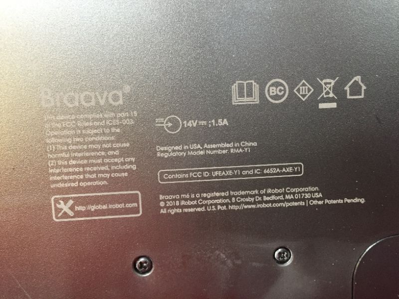 Photo 10 of iRobot Braava Jet m6 (6110) Ultimate Robot Mop- Wi-Fi Connected, Precision Jet Spray, Smart Mapping, Works with Alexa, Ideal for Multiple Rooms, Recharges and Resumes (+5 Extra Dry Sweeping Pads)
