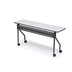 Photo 1 of Iceberg 68057 60w x 18d x 29h Gray/Charcoal Officeworks Mobile Training Table
