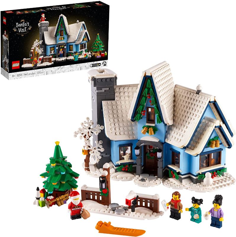 Photo 1 of LEGO Santa’s Visit 10293 Building Kit; A Festive Build for Adults and Families, with a Christmas Scene to Display (1,445 Pieces)
