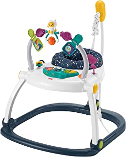 Photo 1 of Fisher-Price Astro Kitty SpaceSaver Jumperoo, Space-Themed Infant Activity Center with Adjustable Bouncing seat, Lights, Music and Interactive Toys
