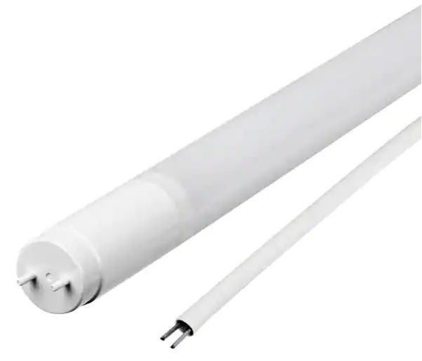 Photo 1 of 4 ft. 19-Watt T8 32W/ T12 40W Equivalent Cool White (4100K) G13 Bypass Ballast Linear LED Tube Light Bulb. 21