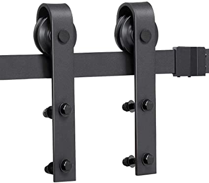 Photo 1 of 6.6ft Sliding Barn Door Hardware Kit - Single Door Track Rail Set for Bedroom Closet Farm