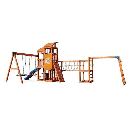 Photo 1 of Little Tikes - Real Wood Adventures Bobcat Ridge BOX 7 ONLY. PLASTIC TIRE SWING ONLY. 
