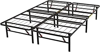 Photo 1 of Amazon Basics Foldable, 14" Black Metal Platform Bed Frame with Tool-Free Assembly, No Box Spring Needed - Full
