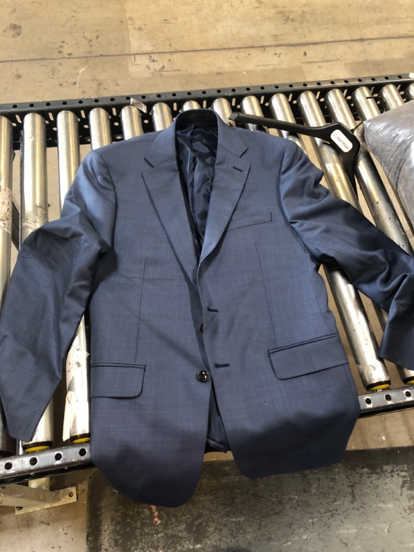 Photo 2 of Calvin Klein X-Fit Slim Fit Suit Separates Coat, Blue  NO SIZE SEEN ON JACKET. FITS A LITTLE SMALLER THAN AN AVERAGE LARGE
