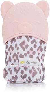 Photo 1 of Itzy Ritzy Silicone Teething Mitt - Soothing Infant Teething Mitten with Adjustable Strap, Crinkle Sound & Textured Silicone to Soothe Sore & Swollen Gums, Blush Leopard
