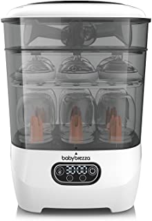 Photo 1 of Baby Brezza Sterilizer & Dryer Advanced, Effective Steam Sterilization, HEPA Filter, Dries 33% Faster, Highest Capacity, Holds 8 Bottles & 2 Pump Part Sets from Any Brand, Universal Fit, White

