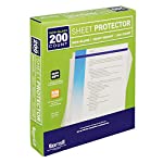 Photo 1 of  Samsill 200 Non-Glare Heavyweight Sheet Protectors, Reinforced 3 Hole Design Plastic Page Protectors, Archival Safe, Top Load for 8.5 x 11 Inch Sheets, Box of 200