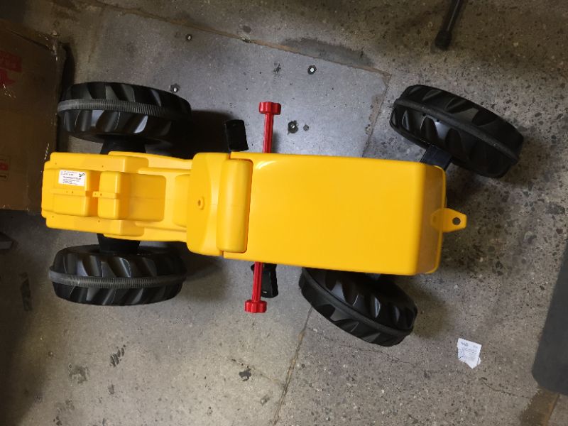 Photo 2 of rolly toys CAT Construction Pedal Tractor: Backhoe Loader (Front Loader and Excavator/Digger), Youth Ages 3+ , Yellow
