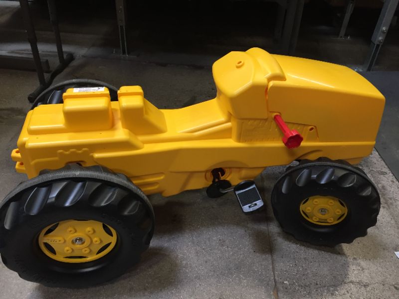 Photo 3 of rolly toys CAT Construction Pedal Tractor: Backhoe Loader (Front Loader and Excavator/Digger), Youth Ages 3+ , Yellow