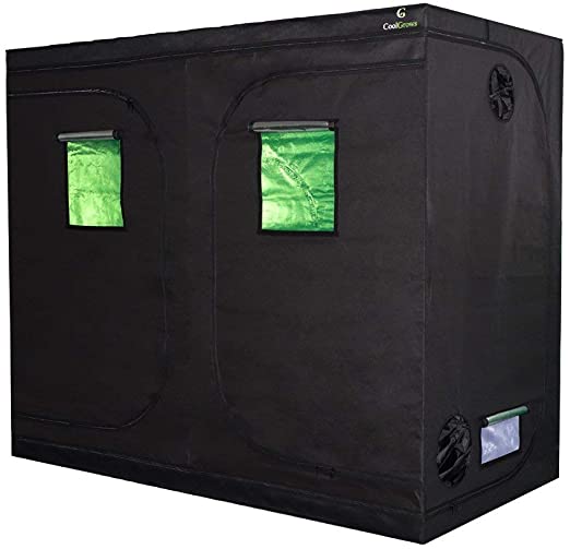 Photo 1 of 96"x48"x80"Mylar Grow Tent with Obeservation Window and Floor Tray for Indoor Plant Growing 8x4 Feet (96"x48"x80")
