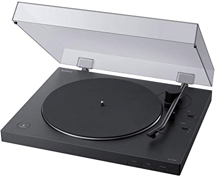 Photo 1 of Sony PS-LX310BT Belt Drive Turntable: Fully Automatic Wireless Vinyl Record Player with Bluetooth and USB Output Black
