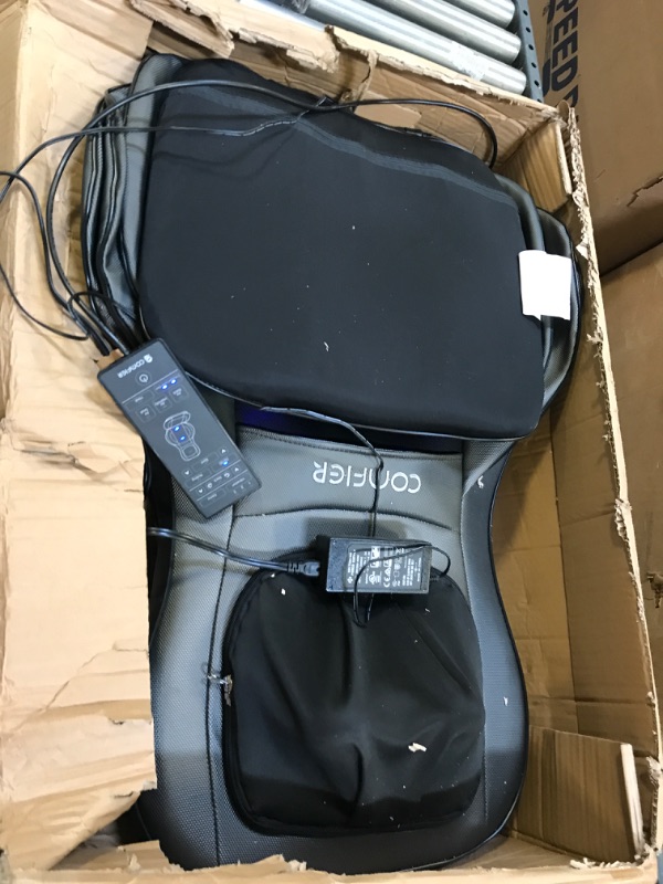 Photo 1 of Comfier Shiatsu Neck & Back Massager – 2D/3D Kneading Full Back Massager with Heat & Adjustable Compression, Massage Chair Pad for Shoulder Neck and Back Waist Hips,Full Body
