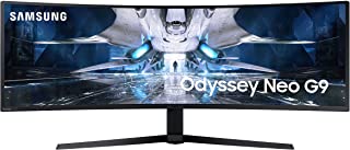 Photo 1 of SAMSUNG 49" Odyssey Neo G9 G95NA Gaming Monitor, 4K UHD Mini LED Display, Curved Screen, 240Hz, 1ms, G-Sync and FreeSync Premium Pro, LS49AG952NNXZA, Black
