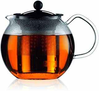 Photo 1 of Bodum ASSAM Teapot, Glass Teapot with Stainless Steel Filter, 34 Ounce