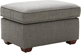 Photo 1 of Amazon Brand – Rivet Andrews Contemporary Ottoman, 30"W, Dark Grey