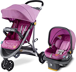 Photo 1 of Century Stroll On 3-Wheel 2-in-1 Lightweight Travel System | Infant Car Seat and Stroller Combo, Berry
