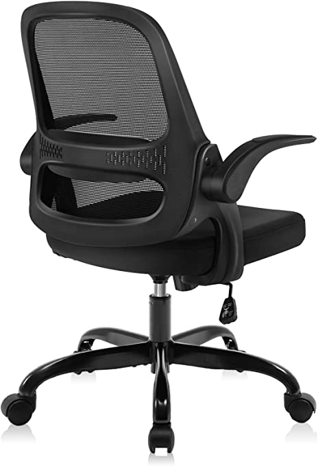 Photo 1 of Office Chair, KERDOM Ergonomic Desk Chair, Breathable Mesh Computer Chair, Comfy Swivel Task Chair with Flip-up Armrests and Adjustable Height
