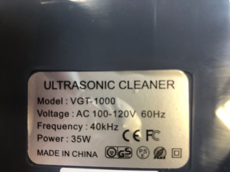 Photo 4 of VGT-1000 750ml Digital Display Ultrasonic Cleaner Timer Cleaning Machine Bath For Jewelry Watch Glasses Circuit Board limpiador