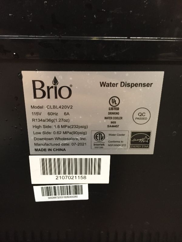 Photo 4 of Brio Bottom Loading Cooler Water Dispenser Essential Series