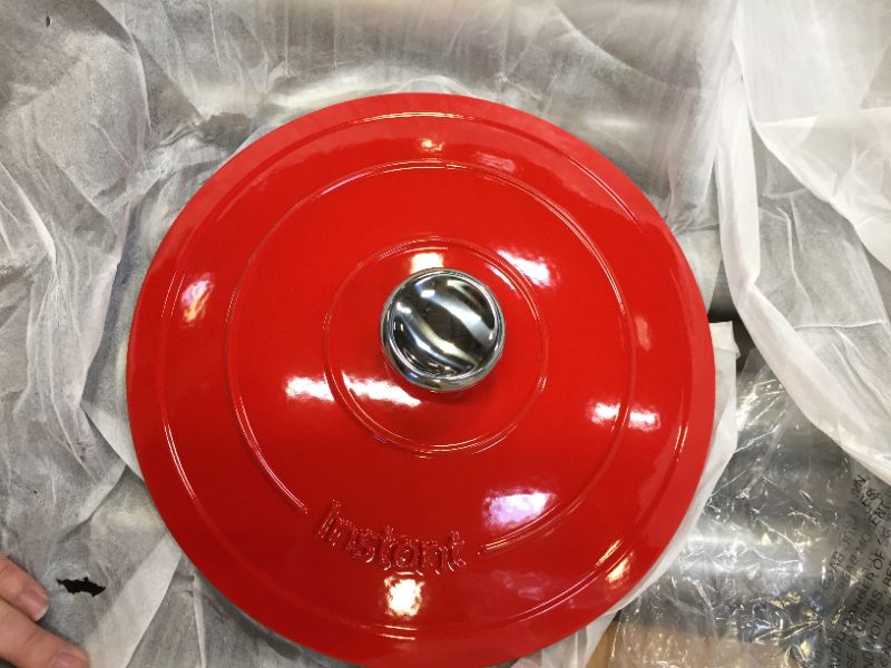 Photo 8 of Instant™ Precision 6-quart Dutch Oven, Red Lid