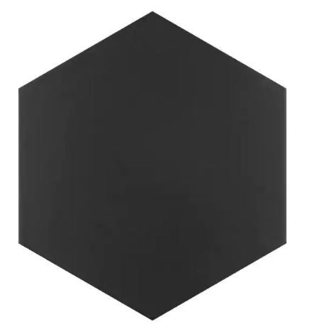 Photo 1 of 13 PK black 9"X10" hexagonal tiles 