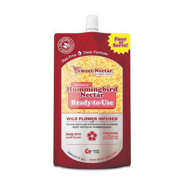 Photo 1 of 2 PK Sweet-Seed™ Sweet-Nectar® Ready-to-Use Hummingbird Nectar, 8 fl oz Pouch