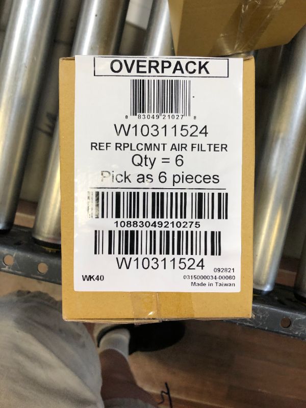 Photo 1 of 6 pk Whirlpool W10311524 FreshFlow Refrigerator Air Filter