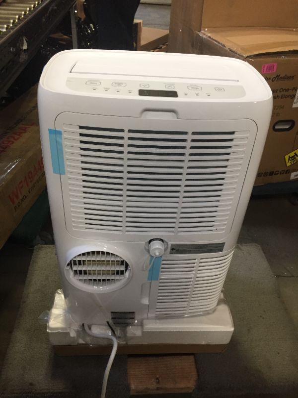 Photo 2 of 6,000 BTU (DOE) 115-Volt Portable Air Conditioner with Dehumidifier Function and LCD Remote in White **READ CLERK COMMENTS** 