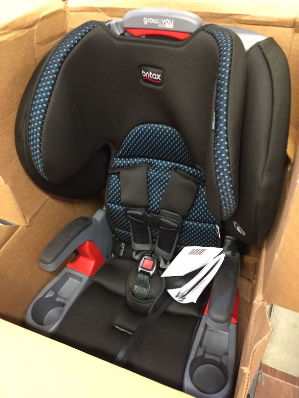 Photo 3 of Britax Grow with You ClickTight Harness-2-Booster Car Seat, Cool Flow Teal
