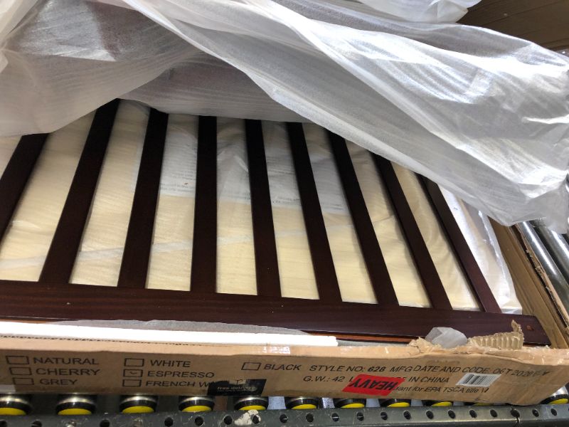 Photo 1 of Dream On Me Aden 4-in-1 Convertible Mini Crib in Espresso, Greenguard Gold Certified
Missing Hardware