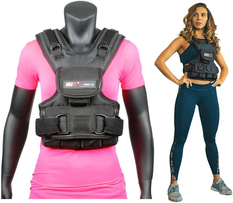 Photo 1 of MiR Womens Weighted Vest 10lbs - 50lbs Solid Iron Weights
