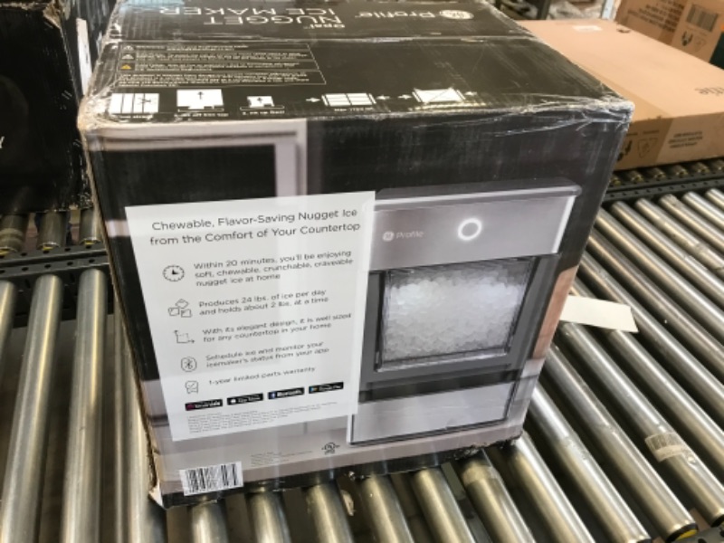 Photo 6 of GE Profile Opal | Countertop Nugget Ice Maker | Portable Ice Machine Complete with Bluetooth Connectivity | Smart Home Kitchen Essentials | Stainless Steel Finish | Up to 24 lbs. of Ice Per Day
