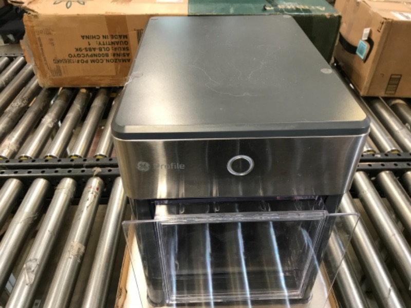 Photo 2 of GE Profile Opal | Countertop Nugget Ice Maker | Portable Ice Machine Complete with Bluetooth Connectivity | Smart Home Kitchen Essentials | Stainless Steel Finish | Up to 24 lbs. of Ice Per Day
