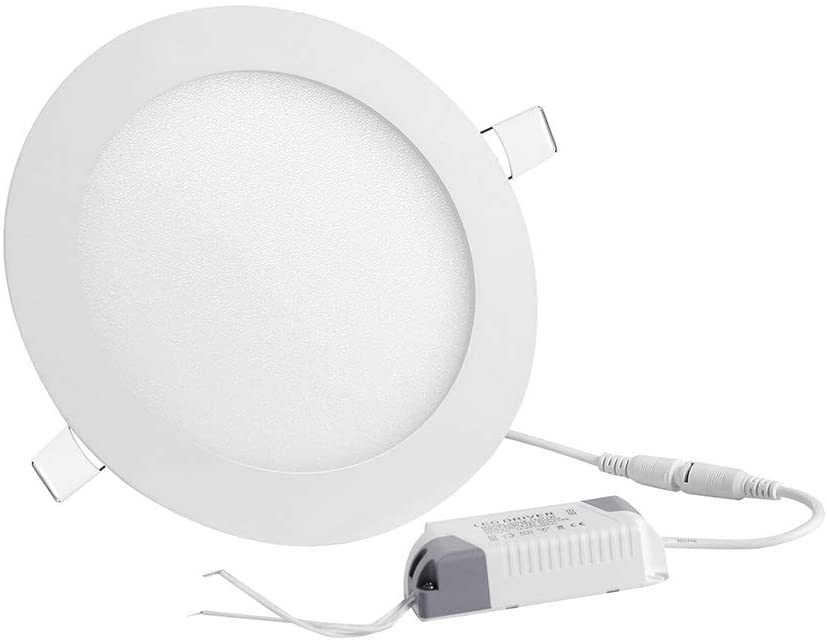 Photo 1 of DELight 9W 6" LED Recessed Lighting 10 Pack Ultra-thin 6000-6500K Round Ceiling Panel Light 60W Equivalent
