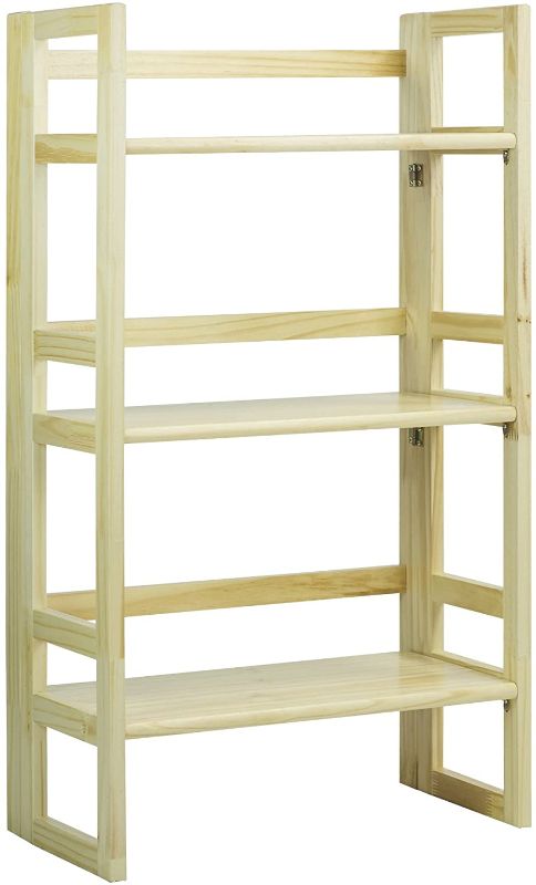 Photo 1 of Casual Home 3-Shelf Folding Student Bookcase (20.75" Wide)-Natural
