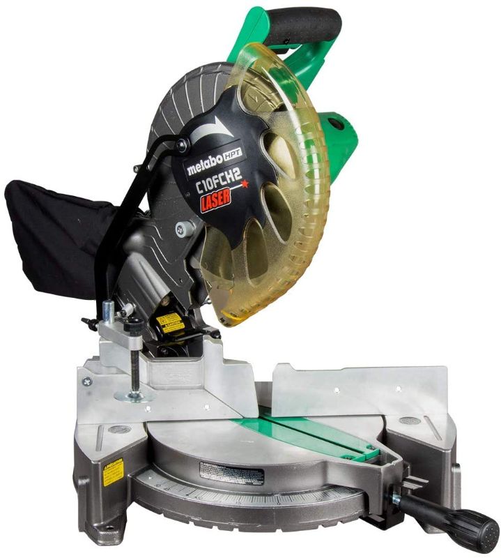 Photo 1 of Metabo HPT 10-Inch Compound Miter Saw | Laser Marker | 15-Amp Motor | Single Bevel | (C10FCH2S)
