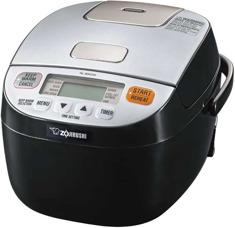 Photo 1 of Zojirushi 612252-NL-BAC05SB Micom Rice Cooker and Warmer, Silver Black
