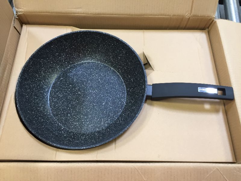 Photo 3 of 12" Wok Pan with Lid - KOCH SYSTEME CS 12” Nonstick Frying Pans, Nonstick Stir Fry Pan with Ergonomic Handle for All Stoves, Frying Skillet with APEO & PFOA-Free Stone-Derived Coating, Oven Safe
