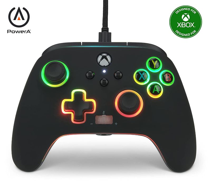 Photo 1 of PowerA Spectra Infinity Enhanced Wired Controller for Xbox Series X|S, Gamepad, Wired Video Game Controller, Gaming Controller, Xbox One, Officially Licensed - Xbox Series X
