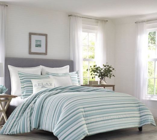 Photo 1 of Clearwater Cay Reversible Comforter & Sham Set Blue - Tommy Bahama FULL/QUEEN

