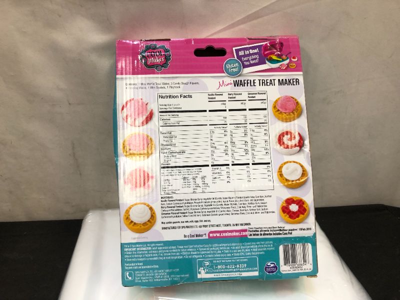 Photo 1 of Cool Maker – All in One Food Craft Kit – Mini Waffle Treat Maker
