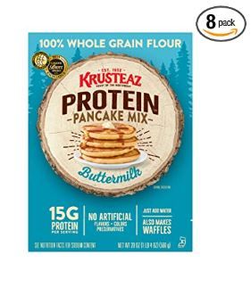 Photo 1 of (8Pack) Krusteaz Protein Buttermilk Pancake Mix, 20-Ounce Box
EXP 6/12/2022