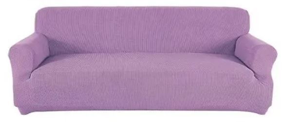 Photo 1 of (X-Large, Lavender) - Obstal Stretch Spandex Oversized Sofa Cover - 4 Seat Couch Covers for Living Room