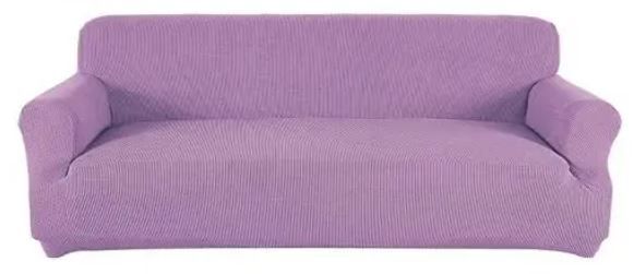 Photo 1 of (X-Large, Lavender) - Obstal Stretch Spandex Oversized Sofa Cover - 4 Seat Couch Covers for Living Room - Non Slip Sofa Slipcover with Elastic Bottom - Couch Coverings Furniture Protector for Dogs, Cats, Pets